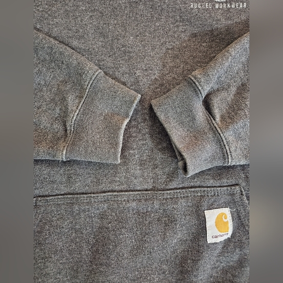 CARHARTT CHARCOAL GREY HOODIE - Picture 5 of 6